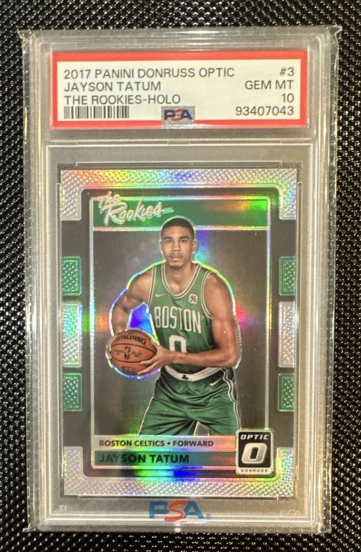 2017 Panini Donruss Optic Jayson Tatum #3 The Rookies Holo RC PSA 10!!! ☘️☘️☘️