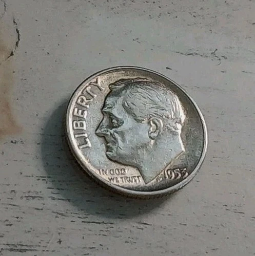 1953-P AU Roosevelt 90% Silver Dime ~ Free Shipping! #1