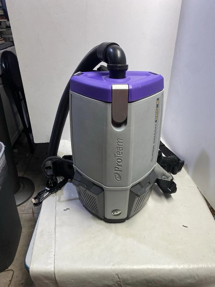 Mochila aspiradora ProTean 1073120 Super Coach Pro-6 con manguera probada funciona Foto 2 de 4