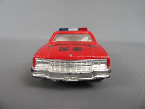 C489 Vintage Majorette France Chevrolet Impala Chevy Fire Chief #56 Rouge 1:41 - Imagen 2 de 9