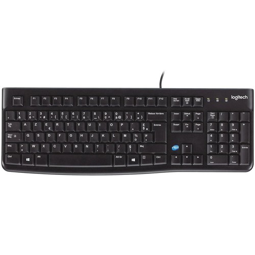 Logitech K120 Wired Usb Keyboard Azerty Fr French Desktop Computer Pc