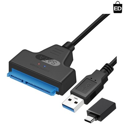 Compact 2.5'' SATA to USB 3.0 Cable for Quick Data Transfer and Storage Upgrade