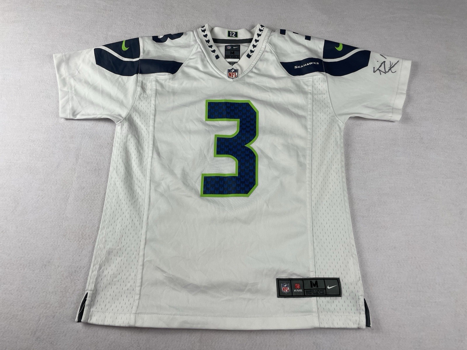 Seattle Seahawks NFL Nike Trikot Youth Medium On Field #3 Wilson Sport Top