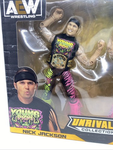 All Elite Wrestling AEW UNRIVALED 2 Pack - The Young Bucks -6-Inch Matt Jack-NEW - Picture 2 of 6