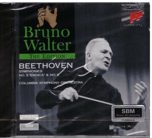 Beethoven, Sinfonie Nr. 3 Eroica & 8 / Bruno Walter, Columbia Symphony Orch. - CD - Bild 1 von 2