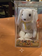 Color Me Beanie Bunny YELLOW Bow & Egg 6 Markers New In Collectors Box TY 2003