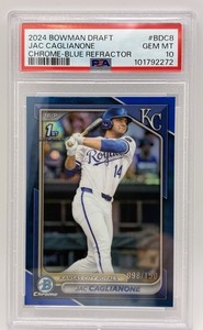 2024 Bowman Draft - Chrome Jac Caglianone #BDC-8 Blue Refractor /150 (RC) Psa 10