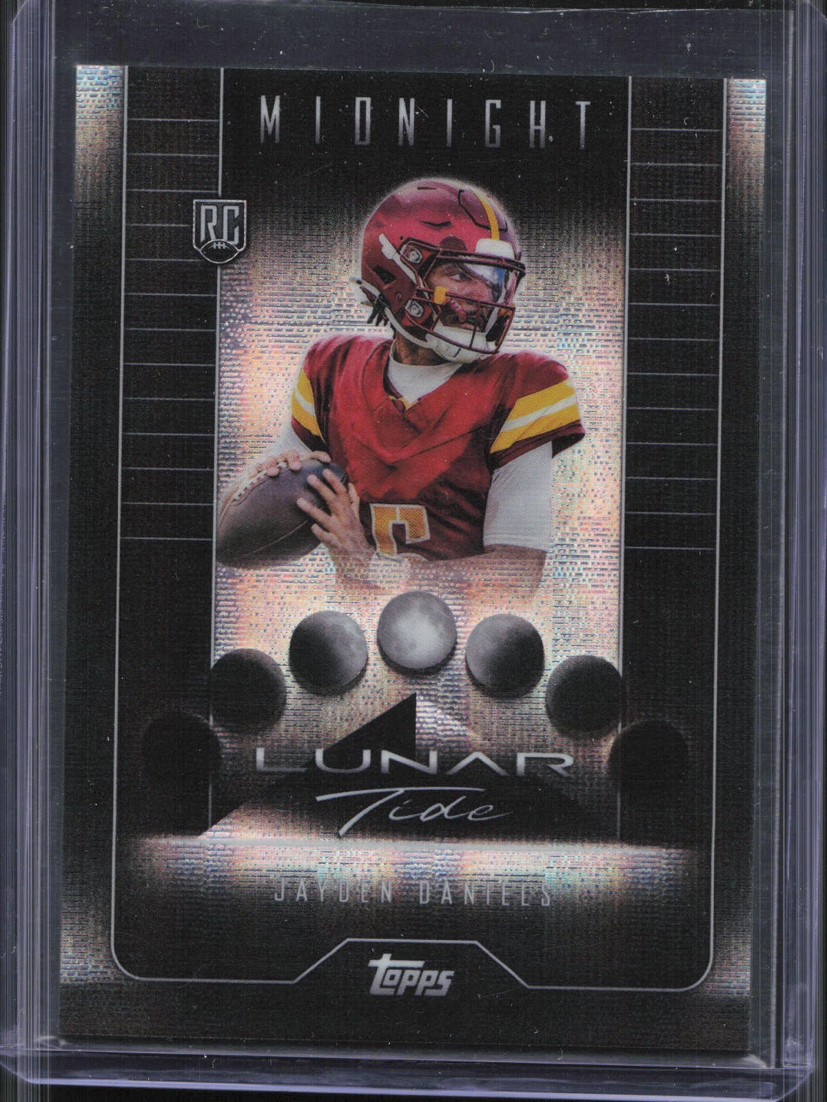 Jayden Daniels Topps Midnight Lunar Tide #LT10 Moon Beam