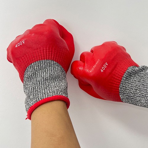 Isolations-Schutzhandschuhe für spannungsführende Drahtarbeiten mit Touchscree - Bild 8 von 12