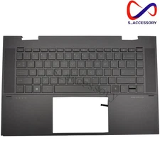 New HP ENVY X360 15-ES 15-EU 15M-EU 15M-EU0033DX Palmrest Keyboard Backlit US
