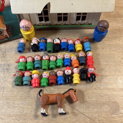 Vintage Fisher Price Little People #923 School House #969 Ferris Wheel Lot - Picture 2 of 21