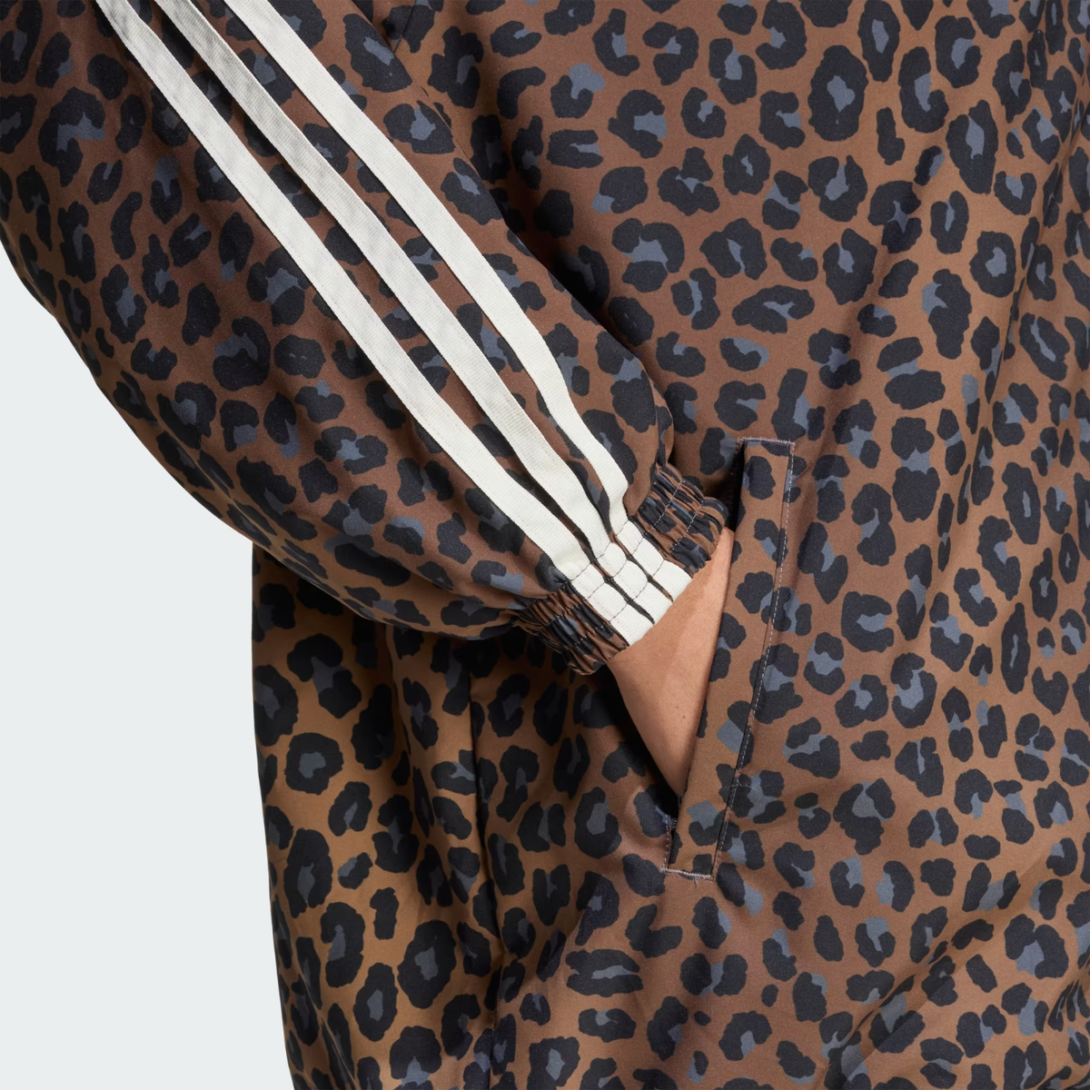 adidas Women's Originals Leopard Firebird Oversized Track Top