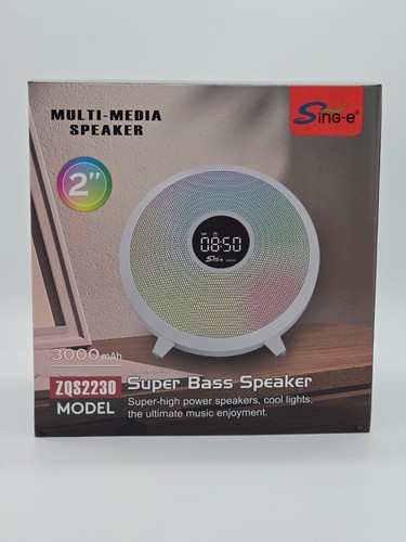 Night Light Digital Clock Super Bass Wireless Bluetooth Speaker Colourfull RGB l - Picture 6 of 12