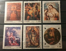 Ecuador 🇪🇨 Stamps 1967 Paintings. Complete Set.MNH