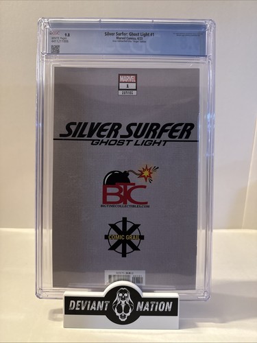 SILVER SURFER GHOST LIGHT # 1 DELL'OTTO VIRGIN COVER ERROR EDITION CGC 9.8 - Picture 2 of 2