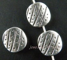70pcs Tibetan Silver Oval Spacer Beads 10x3mm 9907
