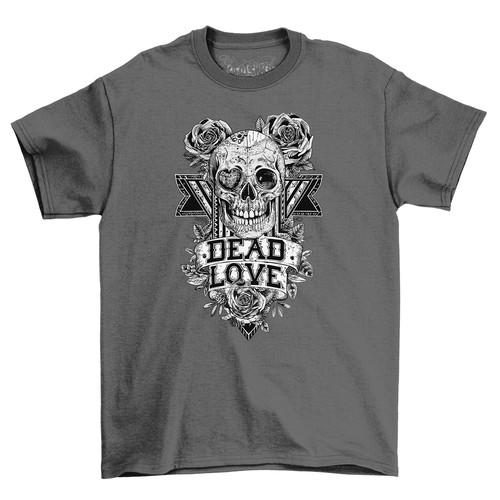 "Gothic_94" Skull & Roses tee, Darkly Humorous - 100% Cotton, Unisex Design. Per - Picture 2 of 46