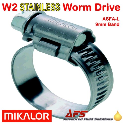 Mikalor W2 430 Acero Inoxidable Banda L & S Accionamiento Sinfín Manguera Clips Abrazaderas de Tubo Reino Unido - Imagen 26 de 56