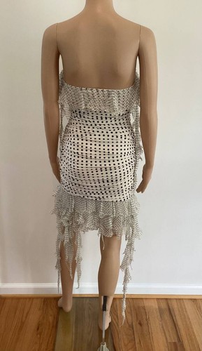 MINIVESTIDO ACANALADO PASARELA 2003 VINTAGE EMANUEL UNGARO TALLA 38 - Imagen 4 de 7