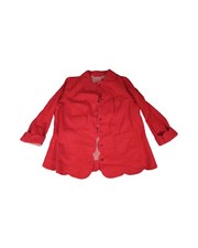 Romans Women Sz 16w Red Jeans Elegant Plus Size Coat 100% Cotton Jacket Pockets