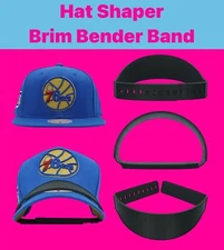 Hat Shaper Hat Brim Bender Band with 9 Brim Curve Hat Curving Sizes - New