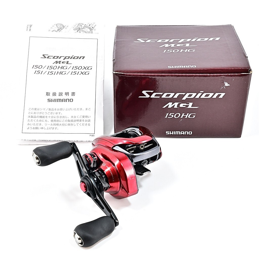 Shimano 19 Scorpion MGL 150HG Right 7.4:1 Baitcasting Reel Shimano 19 Scorpion MGL 150HG Right 7.4:1 Baitcasting Reel