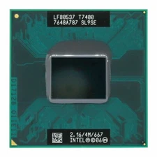 Intel CPU Core 2 Duo T7400 2.16GHz SL9SE 4M Cache 667MHz FSB (Used)