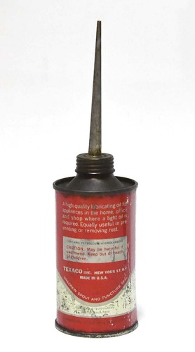 VINTAGE TEXACO HOME LUBRICANT OIL CAN - Picture 2 of 5