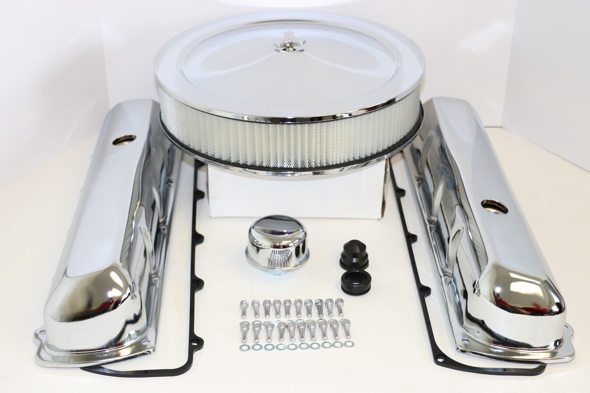 Oldsmobile Chrome Engine Dress Up Kit Valve Covers 14