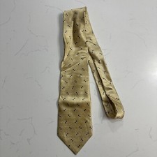 Stafford Executive 100 Silk Yellow Tie Made in USA
