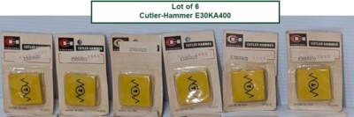 Cutler Hammer E30KA400 Yellow Extended Button  Cap - Type A, 30.5mm Square