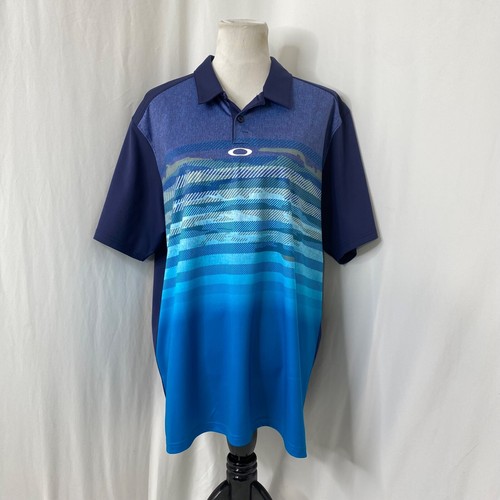 Polo deportivo de manga corta multicolor Oakley Hydrolix XL para hombre - Imagen 2 de 7