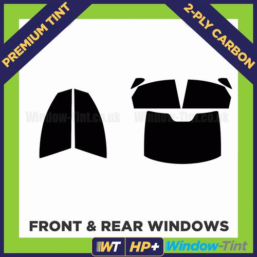 For Volvo S40 4-door 2004-12 Carbon Pre Cut Window Tint Full Premium 2-ply HP+ - Picture 2 of 10