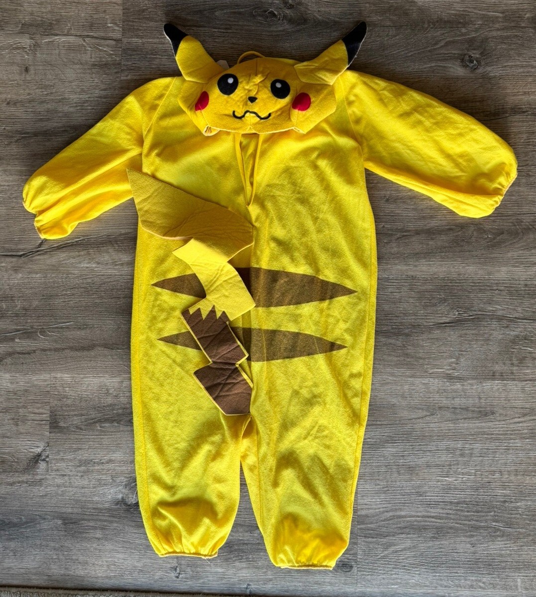 Pikachu Nintendo Pokemon Vintage 1999 Halloween Costume Youth Size