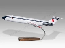 BAC 111 British European Airways BEA Version 2 Desk Wood Model Large 1/72