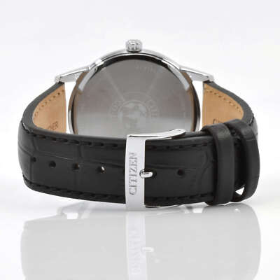 Citizen AW1236-03A Gent's Silver Dial Black Strap Eco-Drive Watch