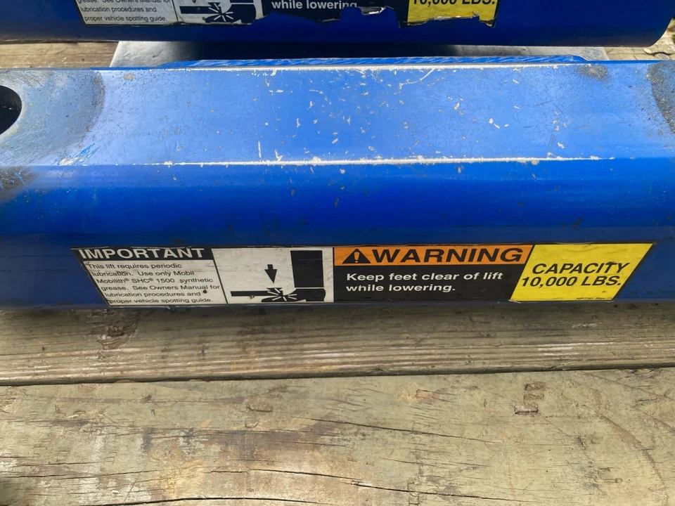 10k rotary inground lift mounts, arms, pins, flip up pads oem - Image 2 of 3