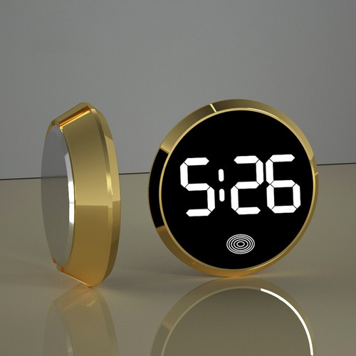 Mini LED Car Clock Automobiles Internal Stick-On Digital Clock Auto Accessories - Picture 9 of 17