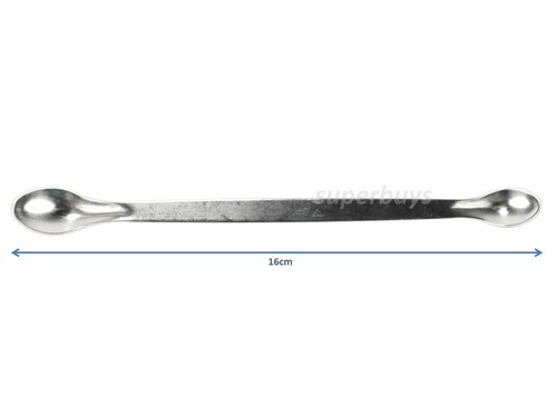 16cm Micro Tiny Metal Spoon Scoop Pick Up Small Items Laboratory Lab Precision - Picture 2 of 4