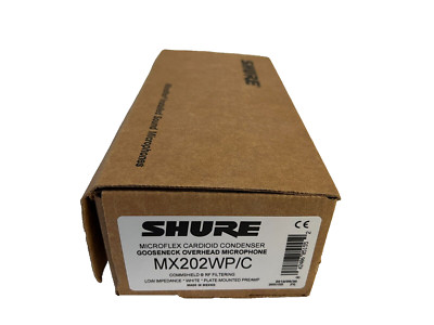Shure MX202WP/C Overhead Cardioid Microphone, White