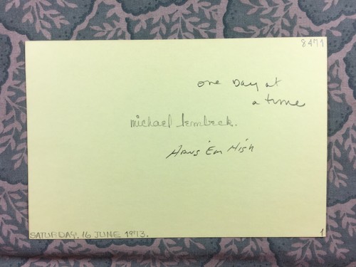 Michael Lembeck - One Day at a Time - Hang 'Em High - Friends - Autographed 1973 - Picture 2 of 2