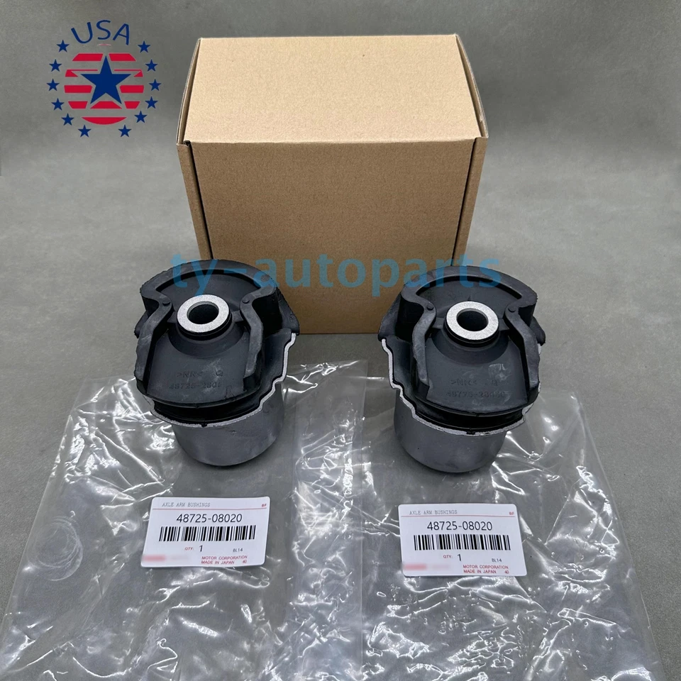 New! 2PCS REAR LEFT & RIGHT AXLE ARM BUSHINGS FOR TOYOTA SIENNA 04-20 TWO SIDE Foto 2 de 4