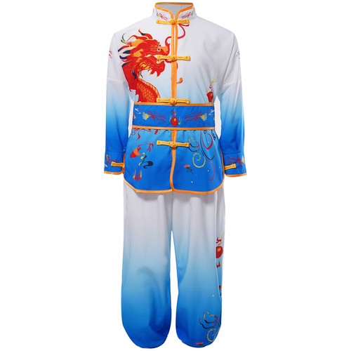 Unisex Kung Fu Long Sleeve Tops With Pants Tracksuits Uniform Clothing Tai Chi - Picture 40 of 89