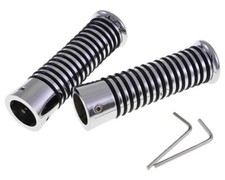 Poignées de guidon UNI AUTO O-ring chrome pour Vespa 50-125 PV, ET3, 125 GT, GTR