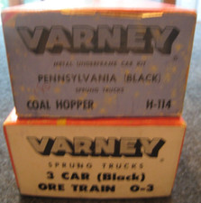 VINTAGE VARNEY HO FREIGHT CARS - LOT OF 2 - BUILT UP IN ORIGINAL BOXES