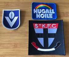 St Kilda Football Club Crest VFL & HUGALL HOILE Jumper Sponsor Patch Set 1986-87