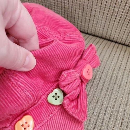 GYMBOREE Girls 3-4 pink corduroy newsboy cap - Picture 3 of 8