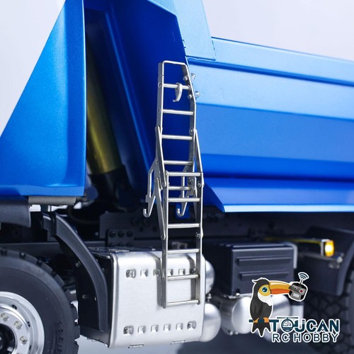 LESU 1/14 6x6 Hydraulic RC Dumper Truck Metal Remote Control Tipper Car Model - Picture 16 of 21