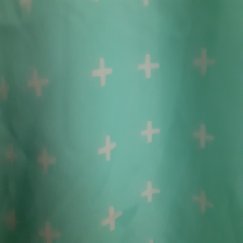 Miami Cool Mint/Cream Lined Skirt szM Cross Pattern Summer Fun - Picture 2 of 8