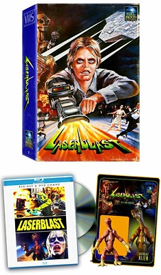 Signed & Numbered by Charles Band Laserblast Blu-ray Vintage VHS Big Box